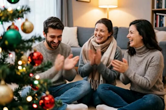 create realistic ai ugc video ads christmas lyric storytelling video music ads