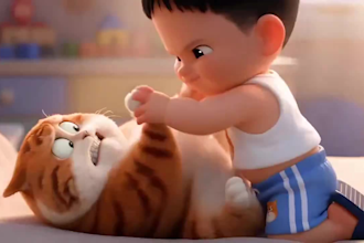 do 3d pixar animation video 3d kid pixar style video cartoon character animation