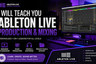 teach you music production and mixing in ableton live