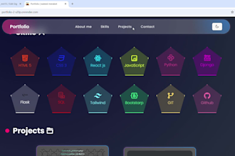 build a modern portfolio website