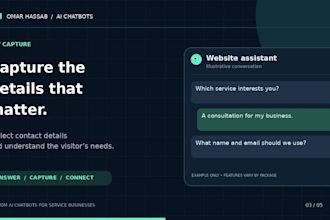 an ai chatbot for lead generation and appointment booking