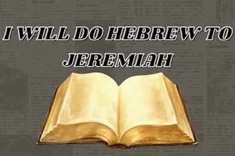 translate hebrew to jeremiah accurately