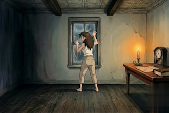 do scary 2d animated horror story, anime horror short, creepy stories