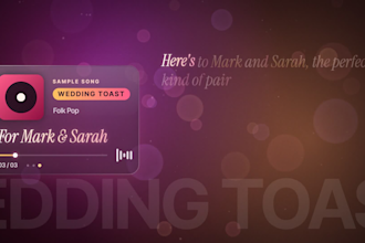 create a custom father daughter dance or mother son wedding song