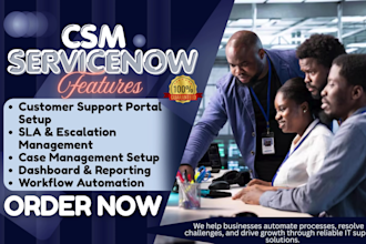 build servicenow csm workflow for customer support operations