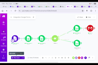 create CRM and lead follow up automation using make com