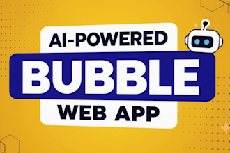 build an ai powered web app using bubble
