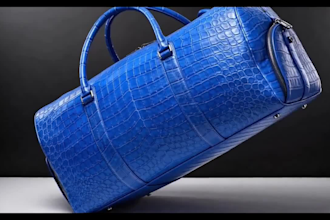 create realistic 3d duffle bag, travel bag design and product rendering