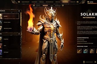 design game UI UX, hud, menus, animation for unreal engine or unity game