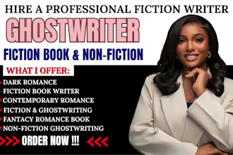 be your fiction ghostwriter dark romance or erotica novel ebook writer