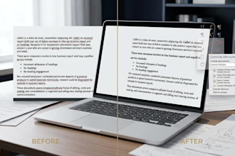 eu vou digitar, editar e formatar documentos profissionais