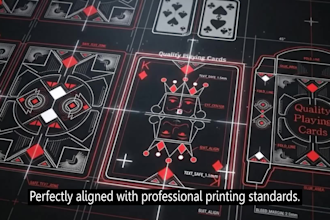 design unique card decks, playing cards and box design