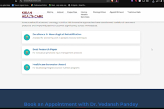 build a doctor or clinic website with appointment booking