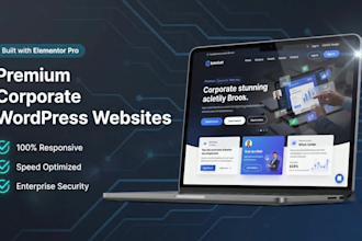 design a professional corporate business website