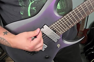 write a custom metal guitar riff about anything you want