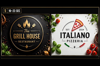 design a modern restaurant logo