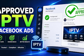 setup compliant iptv ads, run facebook ads for your iptv brand, iptv marketing