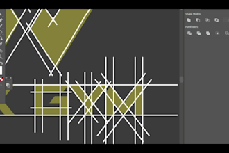 manually vector trace and redraw logo