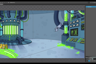 custom game background art and animation for games