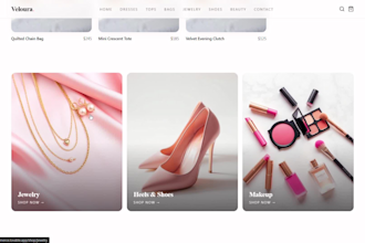 design and build a premium luxury ecommerce website in react