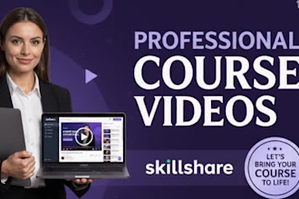 do video editing for online course training video educational course content