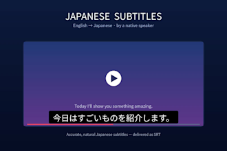 create accurate japanese subtitles for your video