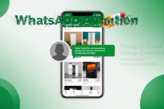 set up whatsapp business account, catalog, and auto replies