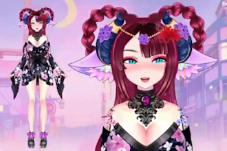 design and rig custom anime vtuber model in live2d for vtube studio