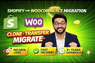 clone migrate and transfer ecommerce store to shopify