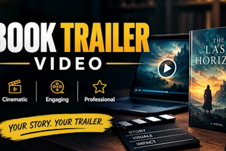 create a cinematic book trailer video for your book