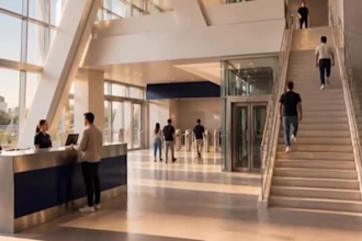 design a soccer stadium with 3d architectural rendering