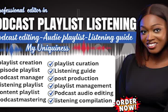 podcast playlist, feedback curation sound engineer spotify ads voice enhancement