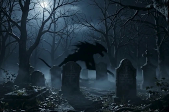 make horror intro with texts and your logo