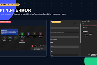 fix n8n workflow, webhook and API errors