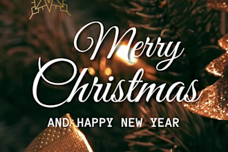 create elegant holiday or christmas cards