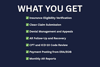 handle your medical billing claims denials and ar for US practices