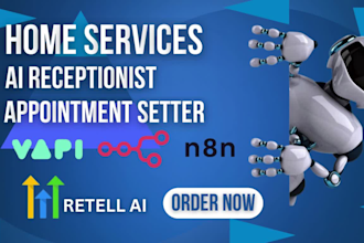 home services ai receptionist hvac ai receptionist appointment setter retell n8n