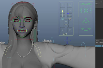 3d character rig,space switch,bendy joint,hand pose control,ik fk,stretchy limbs