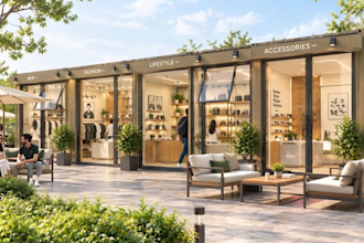 design shipping container retail stores with realistic renders