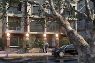 rebuild3d multifamily home,external neoclassical facade apartment,vr walkthrough