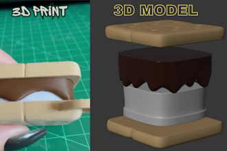 design 3d articulated flexi animal toys and fidget clicker stl print ready