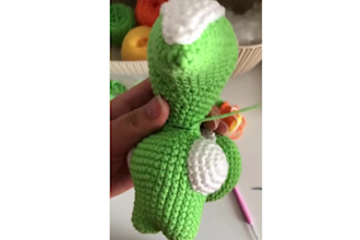 write step by step amigurumi crochet pattern, PDF and video tutorial