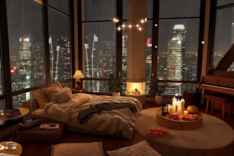 create relaxing rain ambience videos for youtube