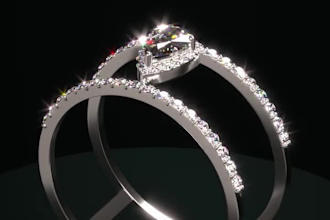 do realistic 3d ring model pendant render bracelet design 3d jewelry promo video