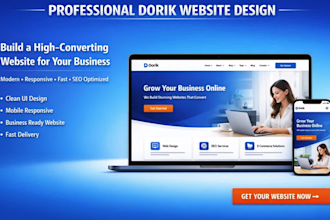 build, design or redesign a professional dorik website with SEO optimization