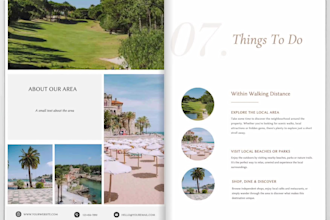design a custom airbnb welcome book and guest guide