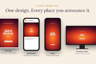 design a church flyer for your event, sermon series, or christmas service