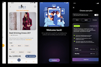 design premium minimal sleek android or ios app UI in figma