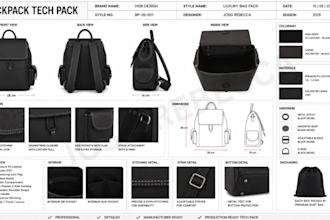 bag tech pack designer soft goods backpack tech pack leather goods bag designer