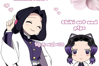 draw your character in chibi style or animate it dancing